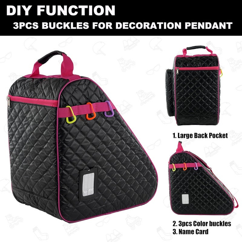 HEXIFUL Skate Bag for Ice, Inline, Roller & Quad Skates - Kids & Adults - Image 5